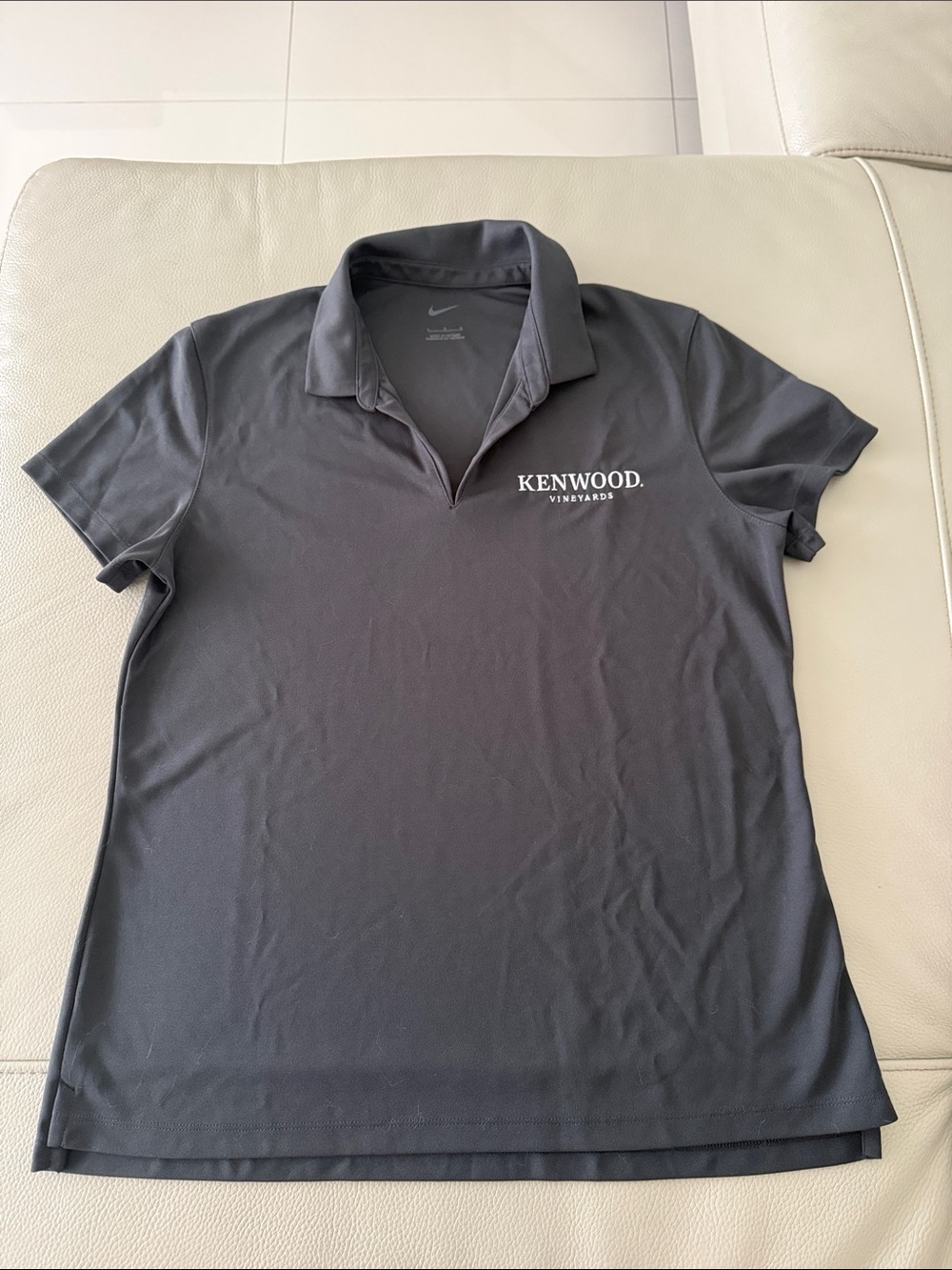 Women's Gray Nike Polo featuring Kenwood Vineyards